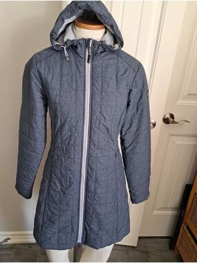 CUTTER & BUCK WeatherTec ladies lightweight quilted jacket coat coastal blue XS
